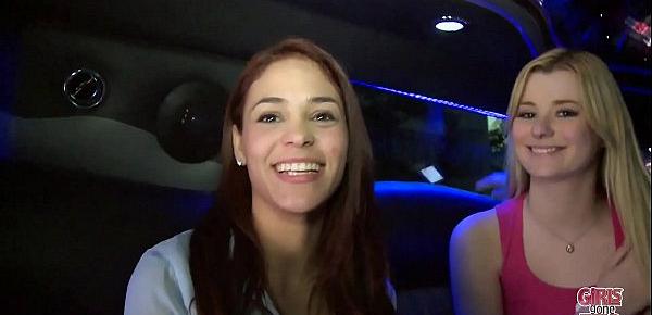  GIRLS GONE WILD - Cum Join The Lesbian Limo Party!